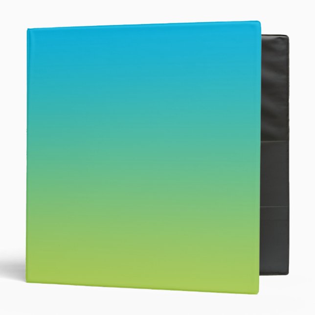 Classeur Ombre bleu et vert (Devant/Intérieur)