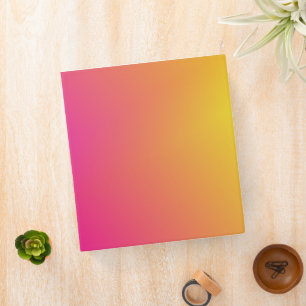 Classeur Ombre jaune orange rose