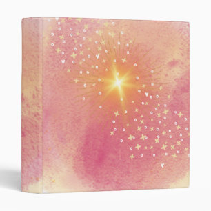 Classeur Ombre rose orange étoile