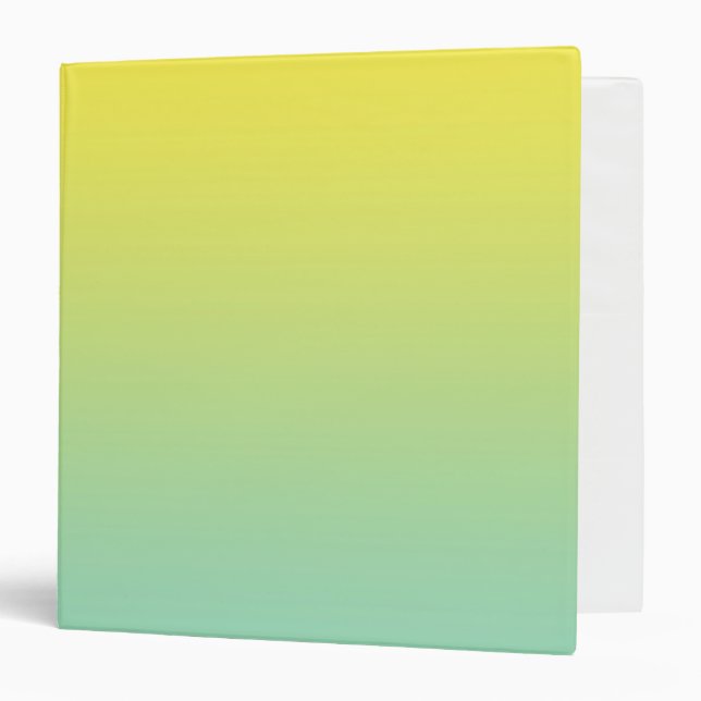 Classeur Ombre vert et jaune (Devant/Intérieur)