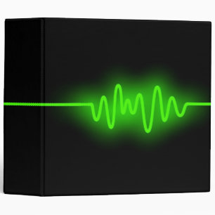 Classeur Onde acoustique (2 pouces) - Vert et Noir