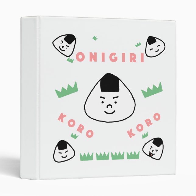 Classeur Onigiri Koro Koro (les boules de riz roulantes) (Devant/Côté)