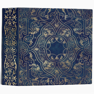 Classeur Or bleu Vintage Or orange
