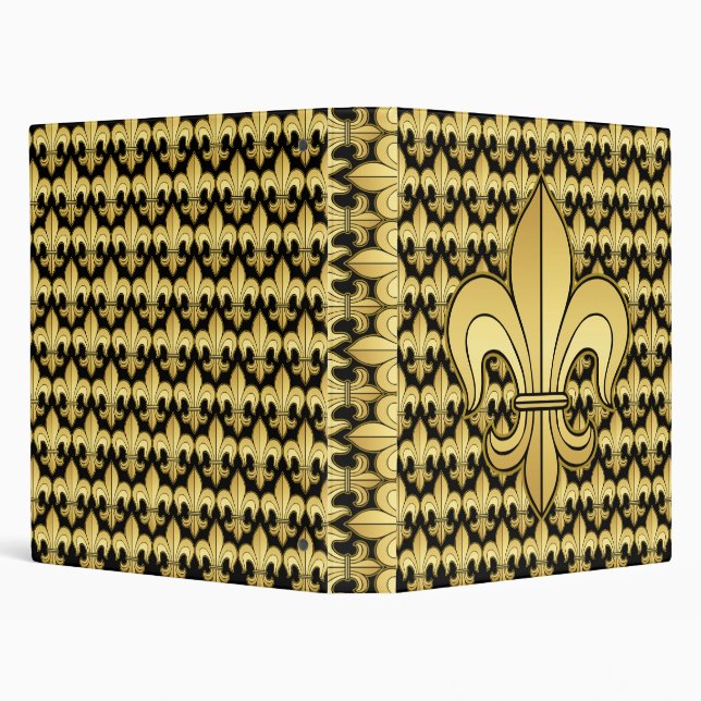 Classeur Or Fleur de lis (Arrière-plan)