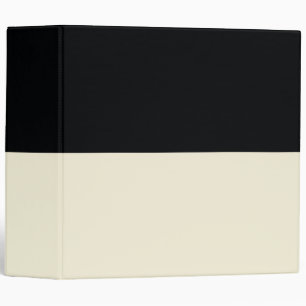 Classeur Or pâle et noir Simple Extra Wide Stripes