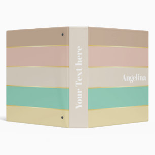 Classeur Or rose brun Custom Summer Color Block Strips