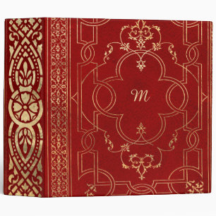 Classeur Or rouge Vintage or orange