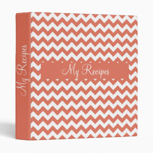 Classeur Orange Chevron de terre cuite