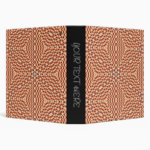 Classeur Orange, Crème, Art Floral Brown Sans Seamless