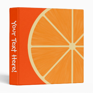 Classeur orange de tranche d'amusement