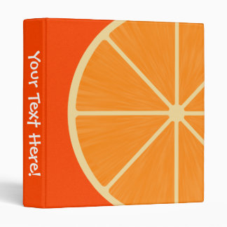 Classeur orange de tranche d'amusement