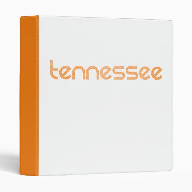 Classeur Orange du Tennessee (Devant/Côté)