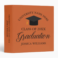 Orange Graduation Class of 2025 Senior Photo Album