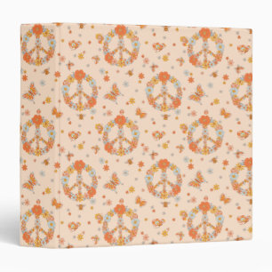 Classeur Orange Peace Floral