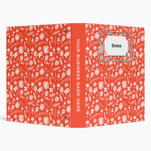 Classeur Orange Sunny Summer Fleurs florissantes