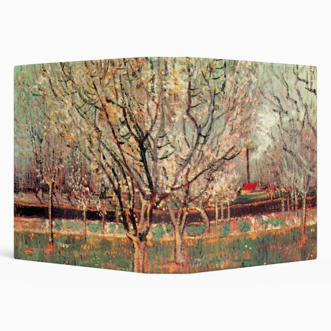 Classeur Orchard en Fleur, Plum Trees par Vincent van Gogh (Arrière-plan)