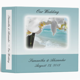Classeur Orchidée Aqua Beach