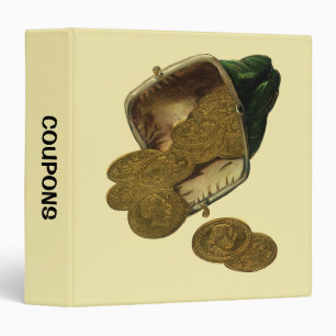 Classeur Organisateur de coupon, Vintage Finance Argent Piè