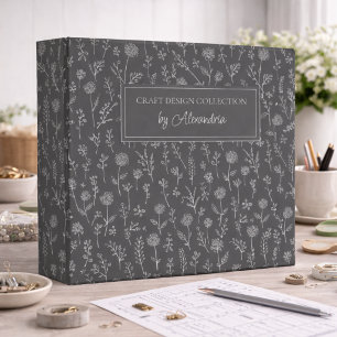 Classeur Organisateur de Motifs de Feuillage Moderne