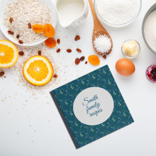 Classeur Organisateur de recette d'aquarelle Bue motif