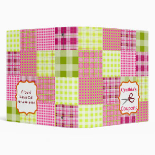 Classeur Organisateur personnalisé de bon - patchwork
