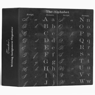 Classeur Organisateur personnalisé de l'alphabet de tableau