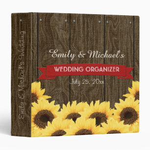 CLASSEUR ORGANISATEUR RUSTIQUE ROUGE DE MARIAGE DE