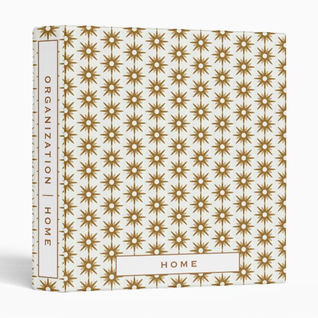 Classeur Organisation à domicile | Accueil | Gold & White S (Devant/Côté)