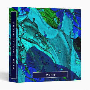 Classeur Organisation d'accueil Animaux Couleur bleue