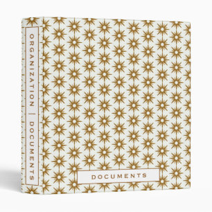 Classeur Organisation d'accueil Documents Gold & White St