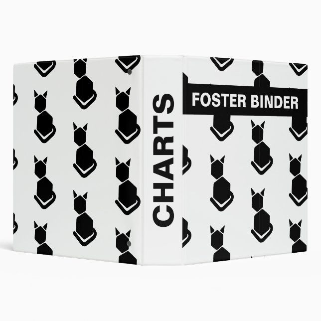 Classeur Organisation moderne Black and White Foster (Arrière-plan)