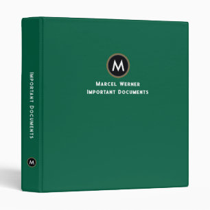 Classeur Organiseur de documents importants VERT