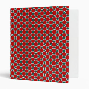 Classeur Oriental Rouge Vert arabe Égypte Motif géométrique