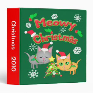 Classeur orienté d'album photos de chat fait sur