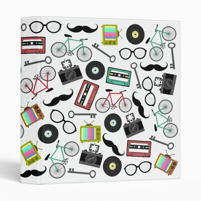 Classeur orienté de hippie (Devant/Côté)