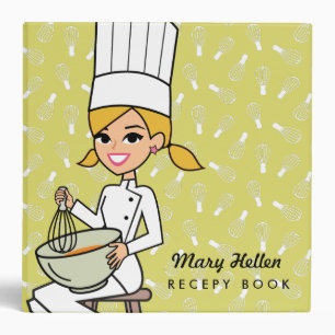 Classeur orienté de recette de chef de Baker