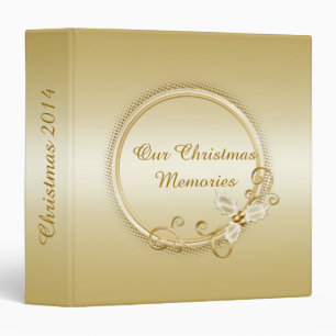 Classeur Ornat Gold sur Gold Holly Berries Frottes Noël