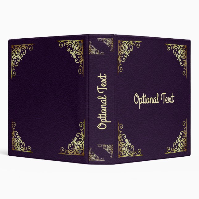 Classeur Orné style 19ème siècle fleuri (violet) (Arrière-plan)