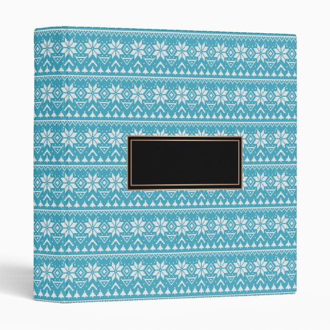 Classeur ornement de Noël nordique hiver scandinave nork (Devant/Côté)