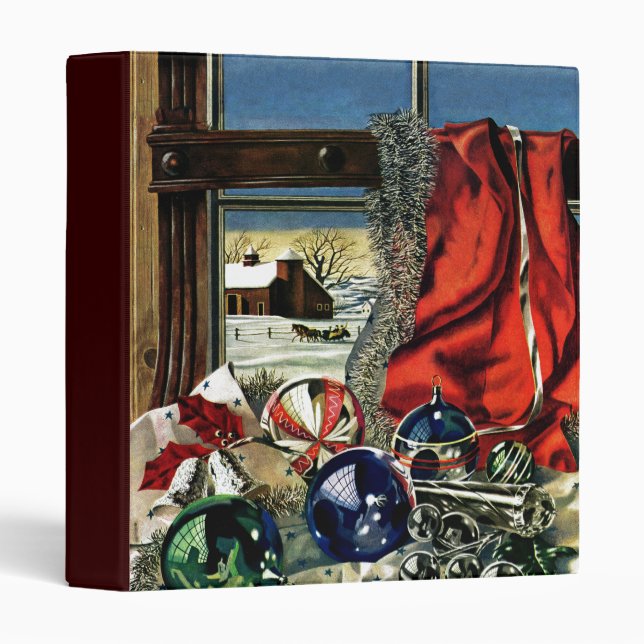 Classeur Ornements de Noël (Devant/Côté)