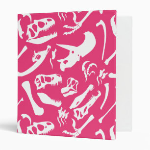 Classeur Os Dinosaures (Rose)