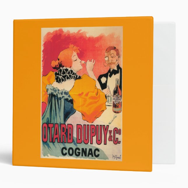 Classeur Otard-Dupuy & CO. Affiche promotionnelle du Cognac (Devant/intérieur)