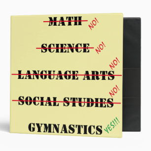 Classeur Oui à la reliure de gymnastique