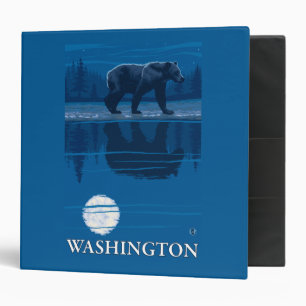 Classeur Ours dans le clair de lune - Washington