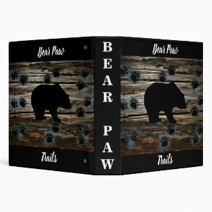Classeur Ours Noir Ours Noir Pâtes Bois Rustique