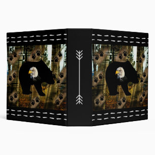 Classeur Ours Noir Ourson Ourson Ourson Ours Empreintes de