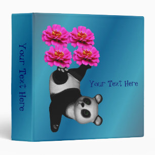 Classeur Ours panda jongleur mignon personnalisé