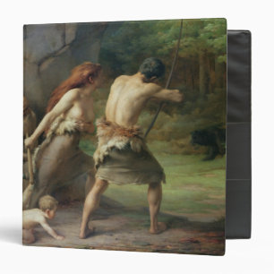 Classeur Ours préhistoriques de chasse d'homme, 1832