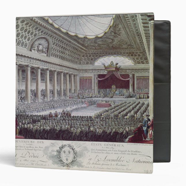 Classeur Ouverture du général de domaines à Versailles (Devant/Intérieur)