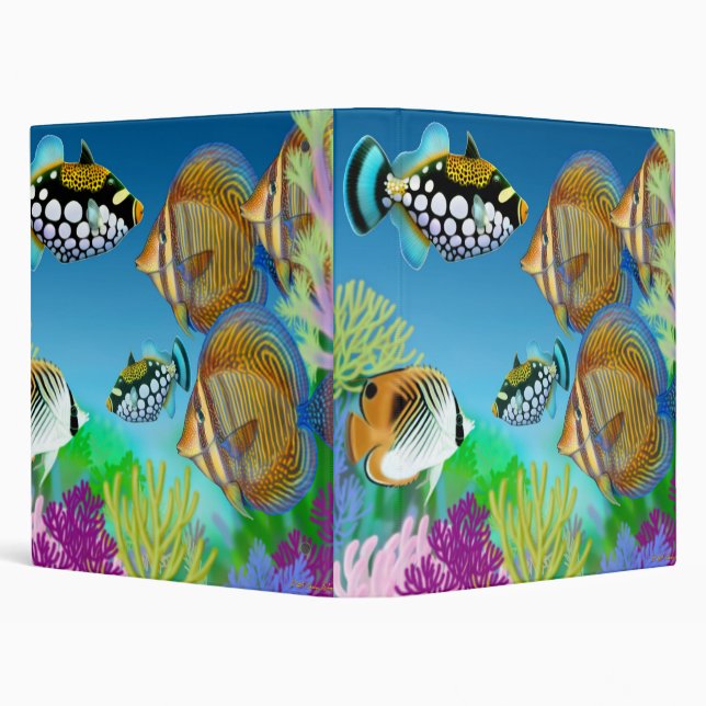 Classeur Pacifique d'Avery de poissons de récif (Arrière-plan)